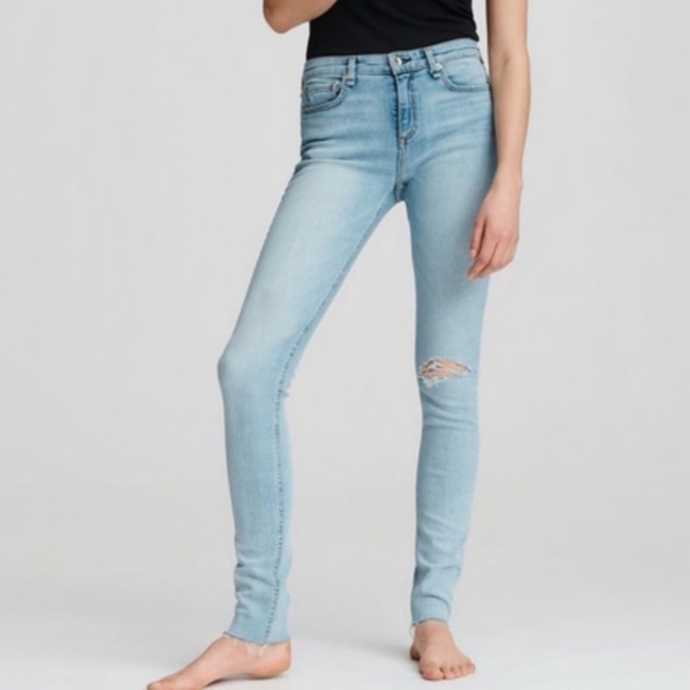 Rag & Bone Jeans size 26 cate mid rise light wash skinny